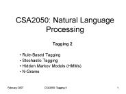 CSA2050: Natural Language Processing