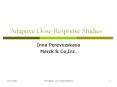 Adaptive DoseResponse Studies PowerPoint PPT Presentation