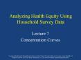 Analyzing Health Equity Using Household Survey Data PowerPoint PPT Presentation