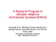A Research Program in Reliable Adaptive Distributed Systems RADS