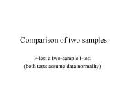 Comparison of two samples
