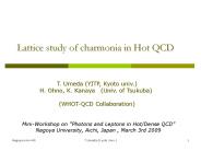 Lattice study of charmonia in Hot QCD