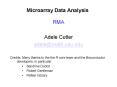 Microarray Data Analysis PowerPoint PPT Presentation