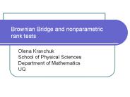 Brownian Bridge and nonparametric rank tests
