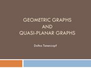 Geometric Graphs and QuasiPlanar Graphs