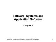 Software: Systems and Application Software