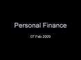 Personal Finance PowerPoint PPT Presentation