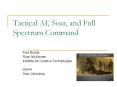 Tactical AI, Soar, and Full Spectrum Command PowerPoint PPT Presentation