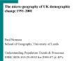 The microgeography of UK demographic change 19912001 PowerPoint PPT Presentation