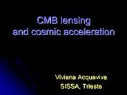 CMB lensing and cosmic acceleration