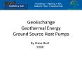 GeoExchange Geothermal Energy Ground Source Heat Pumps PowerPoint PPT Presentation