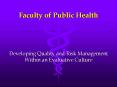 Faculty of Public Health PowerPoint PPT Presentation