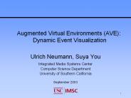 Augmented Virtual Environments (AVE): Dynamic Event Visualization