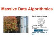 Massive Data Algorithmics