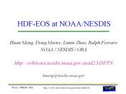 HDFEOS at NOAANESDIS