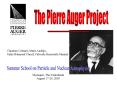 The Pierre Auger Project PowerPoint PPT Presentation