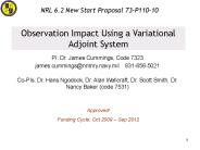 Observation Impact Using a Variational Adjoint System