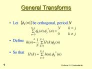 General Transforms