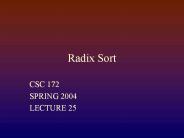 Radix Sort