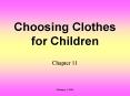 Choosing Clothes for Children PowerPoint PPT Presentation