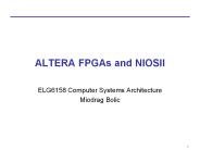 ALTERA FPGAs and NIOSII