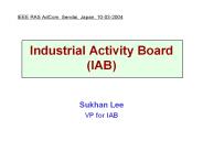 Industrial Activity Board (IAB)