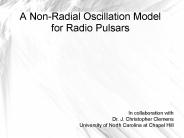 A NonRadial Oscillation Model for Radio Pulsars