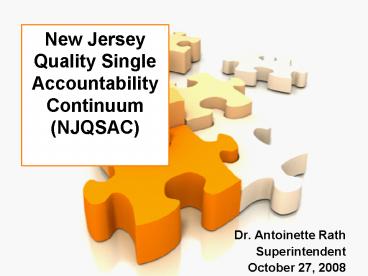 New Jersey Quality Single Accountability Continuum NJQSAC