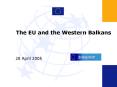 The EU and the Western Balkans PowerPoint PPT Presentation