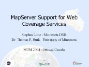 MapServer Support for Web Coverage Services