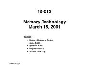 Memory Hierarchy Basics