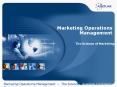 Marketing Operations Management