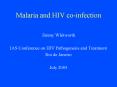 Malaria and HIV coinfection PowerPoint PPT Presentation