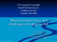 UN General Assembly Panel Discussion on Scaling Up Aid October 20, 2006 Macroeconomic Issues and Cha PowerPoint PPT Presentation