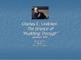 Charles E. Lindblom PowerPoint PPT Presentation
