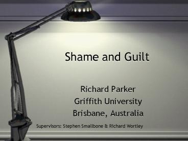 Shame and Guilt