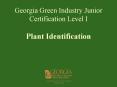 Georgia Green Industry Junior Certification Level I Plant Identification PowerPoint PPT Presentation