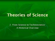 Theories of Science