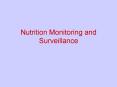 Nutrition Monitoring and Surveillance PowerPoint PPT Presentation