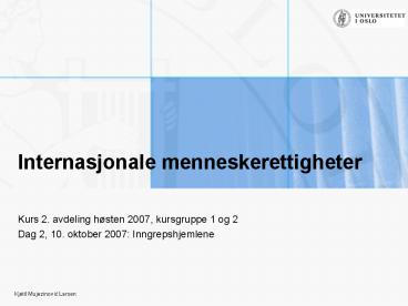 Internasjonale menneskerettigheter