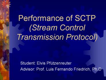 Performance of SCTP (Stream Control Transmission Protocol)