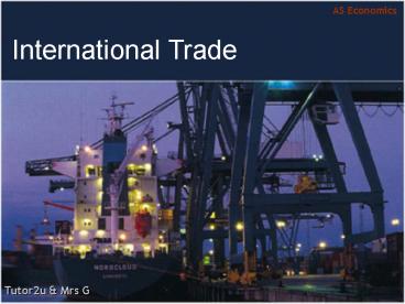 International Trade