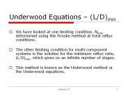 Underwood Equations 