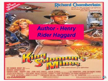 Author - Henry Rider Haggard