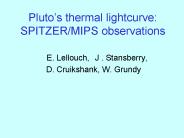Plutos thermal lightcurve: SPITZERMIPS observations