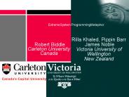 Robert Biddle Carleton University Canada