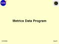 Metrics Data Program PowerPoint PPT Presentation