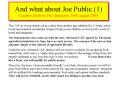And what about Joe Public 1 Country Slickers, The Spectator, 16th August 2003 PowerPoint PPT Presentation