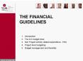 THE FINANCIAL GUIDELINES PowerPoint PPT Presentation