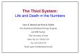 The Thiol System: Life and Death in the Numbers PowerPoint PPT Presentation